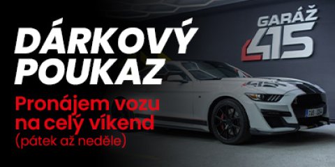 Bílý Ford Mustang 3,7 l V6 - Dárkový poukaz na víkend