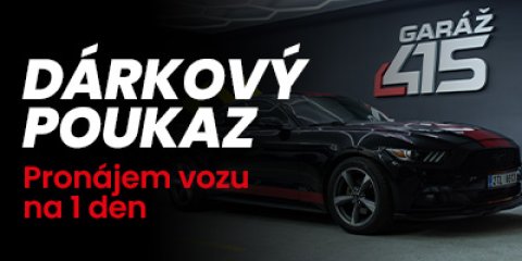 Černý Ford Mustang 3,7 l V6 - Zážitková jízda na 20 minut