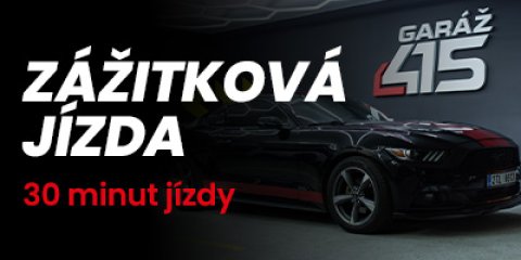 Černý Ford Mustang 3,7 l V6 - Zážitková jízda na 30 minut